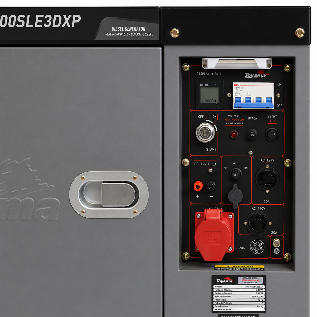GENERADOR TOYAMA XP - TDG8500SLE3DXP DIESEL / TRIFASICO (SIN ATS)