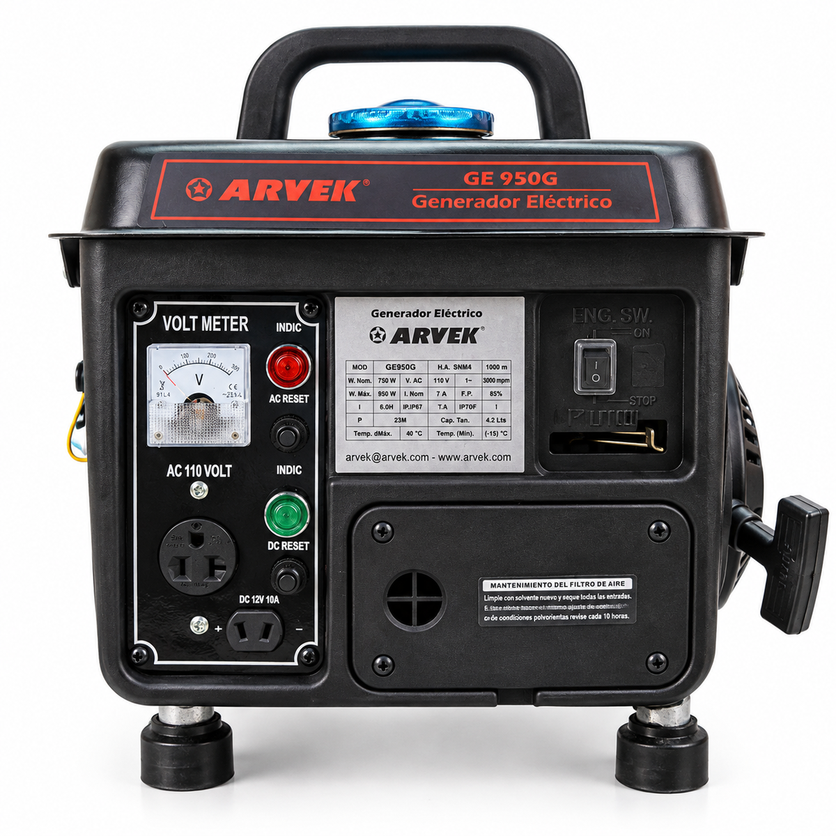 Generador Eléctrico a Gasolina ARVEK GE950G