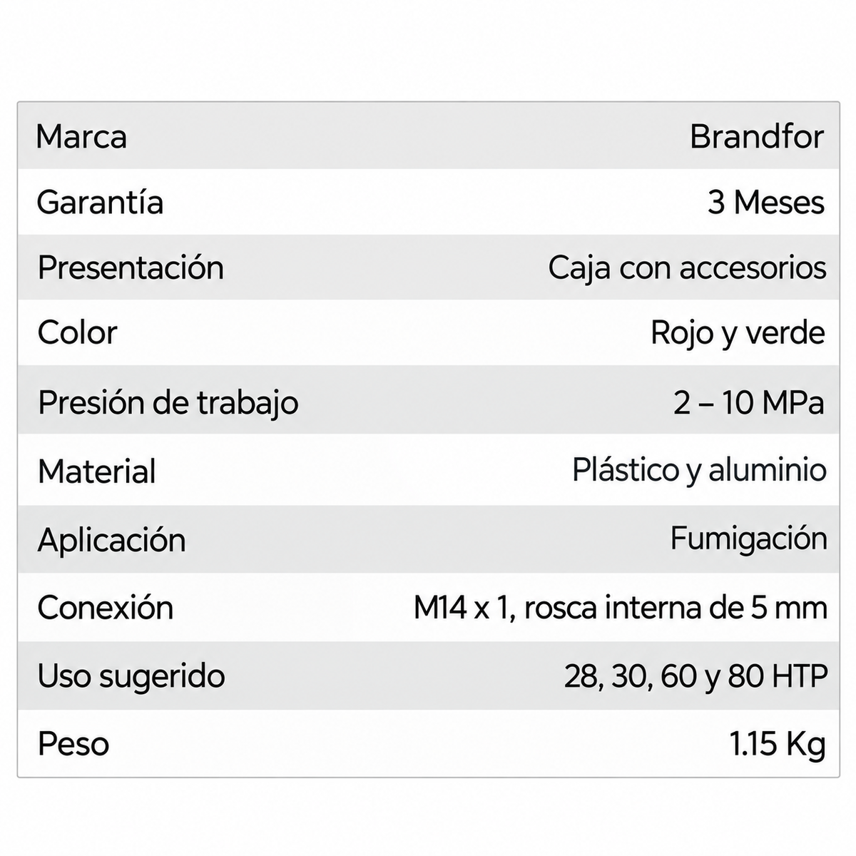 Turbo Lanza para fumigación