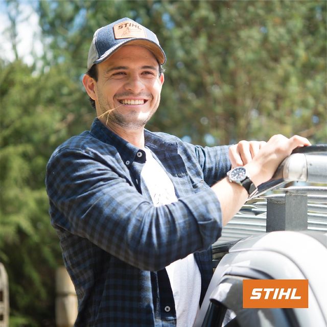 GORRA GRIS CON AZUL INDIGO STIHL - ORIGINAL