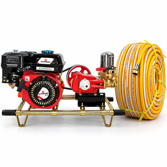 Estacionaria 45L, motor 6.5 HP sin graseras, Manual Alterman