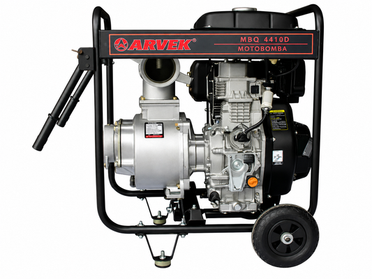 Motobomba Diesel 4" x 4" pulgadas Caudal Motor 10 hp Arvek