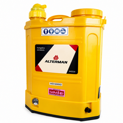Fumigadora De Espalda Alterman Doble Función (Baterí­a- Manual) 16 Litros, Xkes16L.