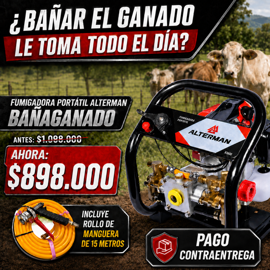 Fumigadora Portatil Alterman, Bañaganado, Xs600
