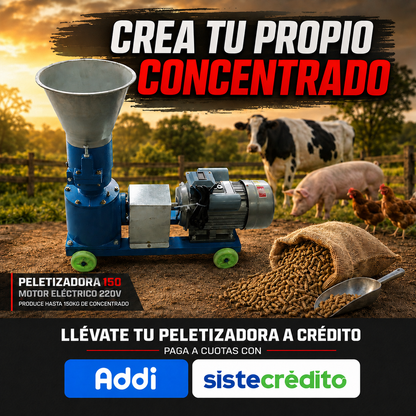 Peletizadora Con Motor Eléctrico Bifásico 220V