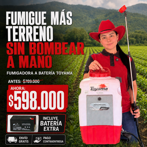 FUMIGADORA A BATERIA TOYAMA - TEBS16B