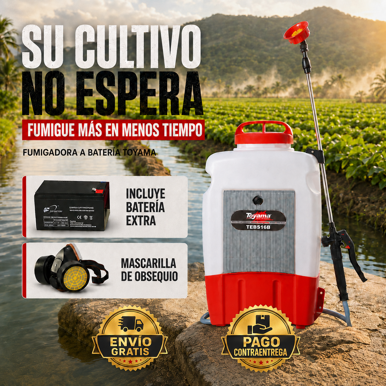 FUMIGADORA A BATERIA TOYAMA - TEBS16B