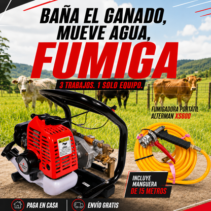 Fumigadora Portatil Alterman, Bañaganado, Xs600