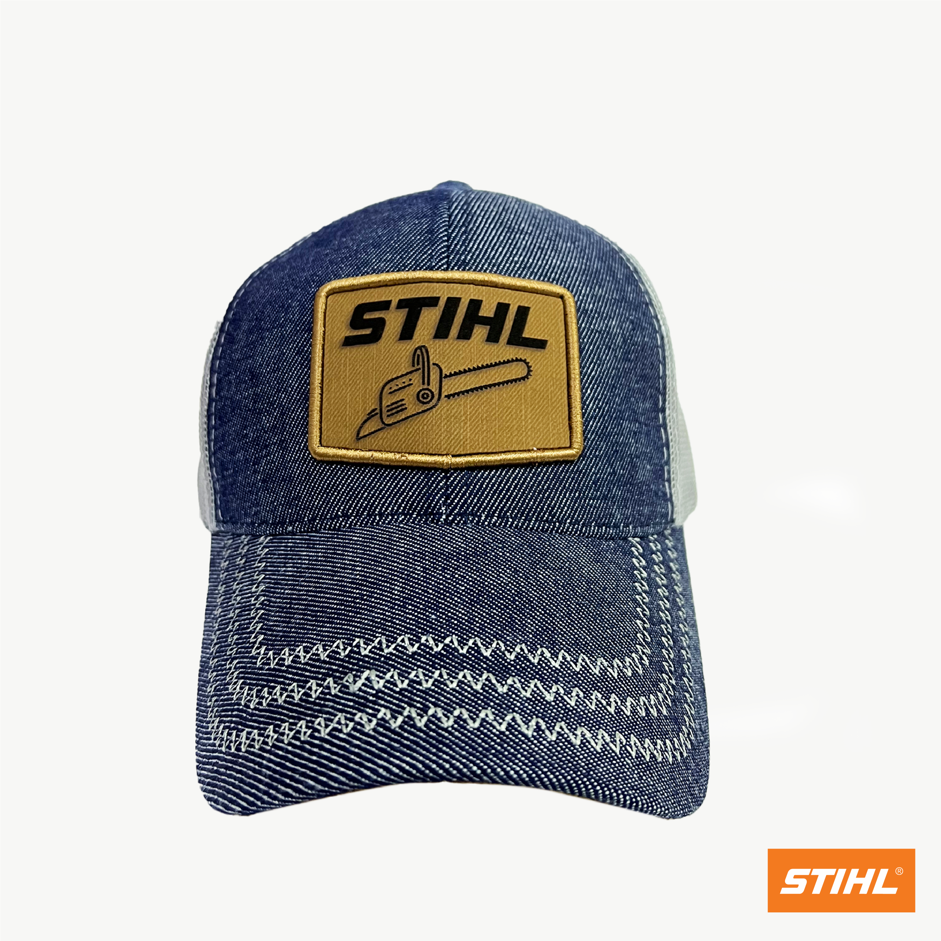 GORRA GRIS CON AZUL INDIGO STIHL - ORIGINAL