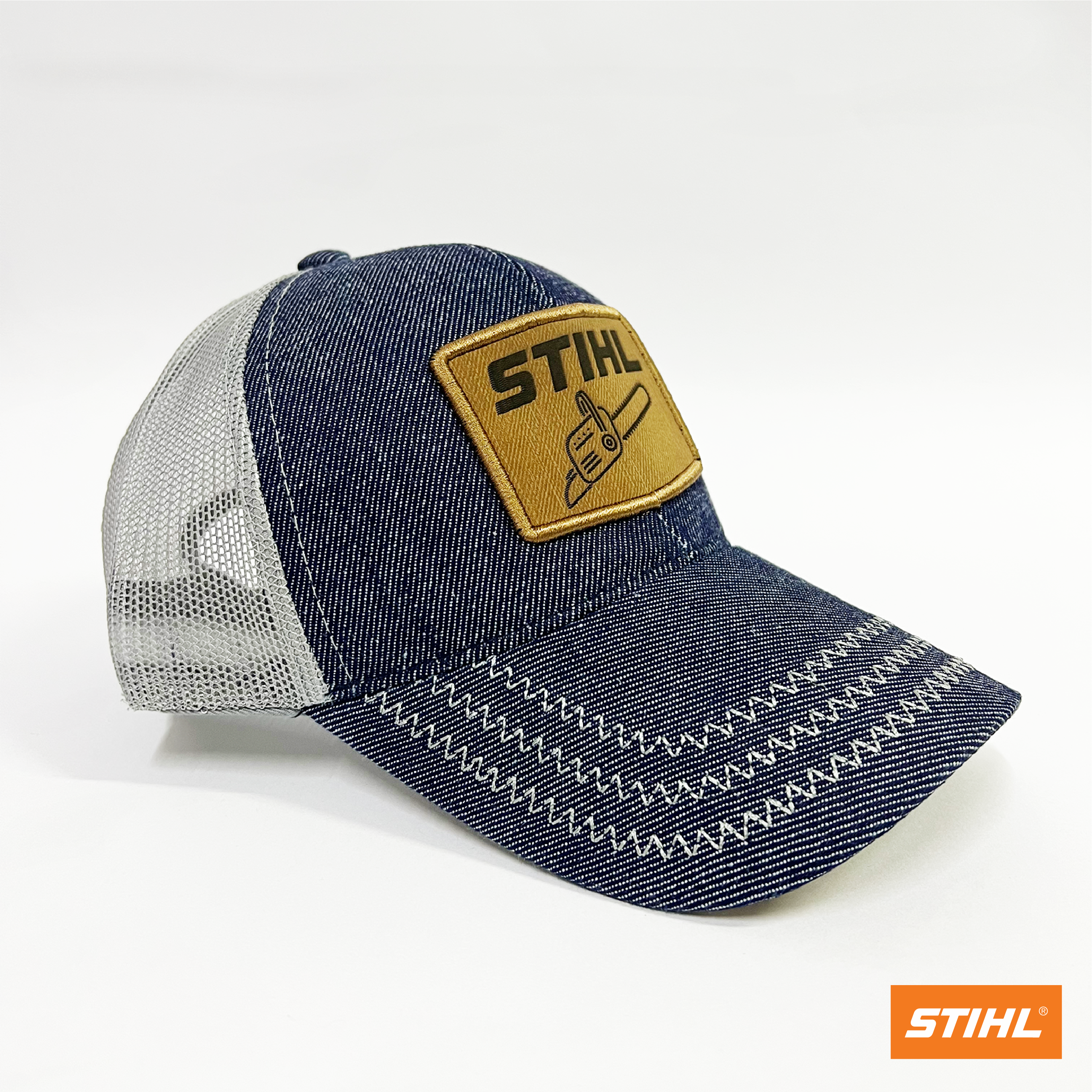 GORRA GRIS CON AZUL INDIGO STIHL - ORIGINAL