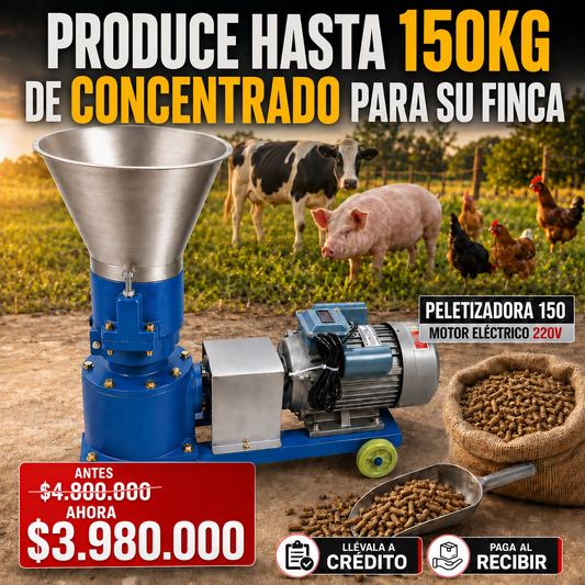 Peletizadora Con Motor Eléctrico Bifásico 220V