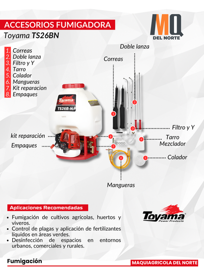 FUMIGADORA DOBLE LANZA TOYAMA - TS26BN