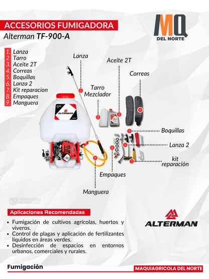 Fumigadora De Espalda MASTER/ ALTERMAN XKS25L Con Lanza