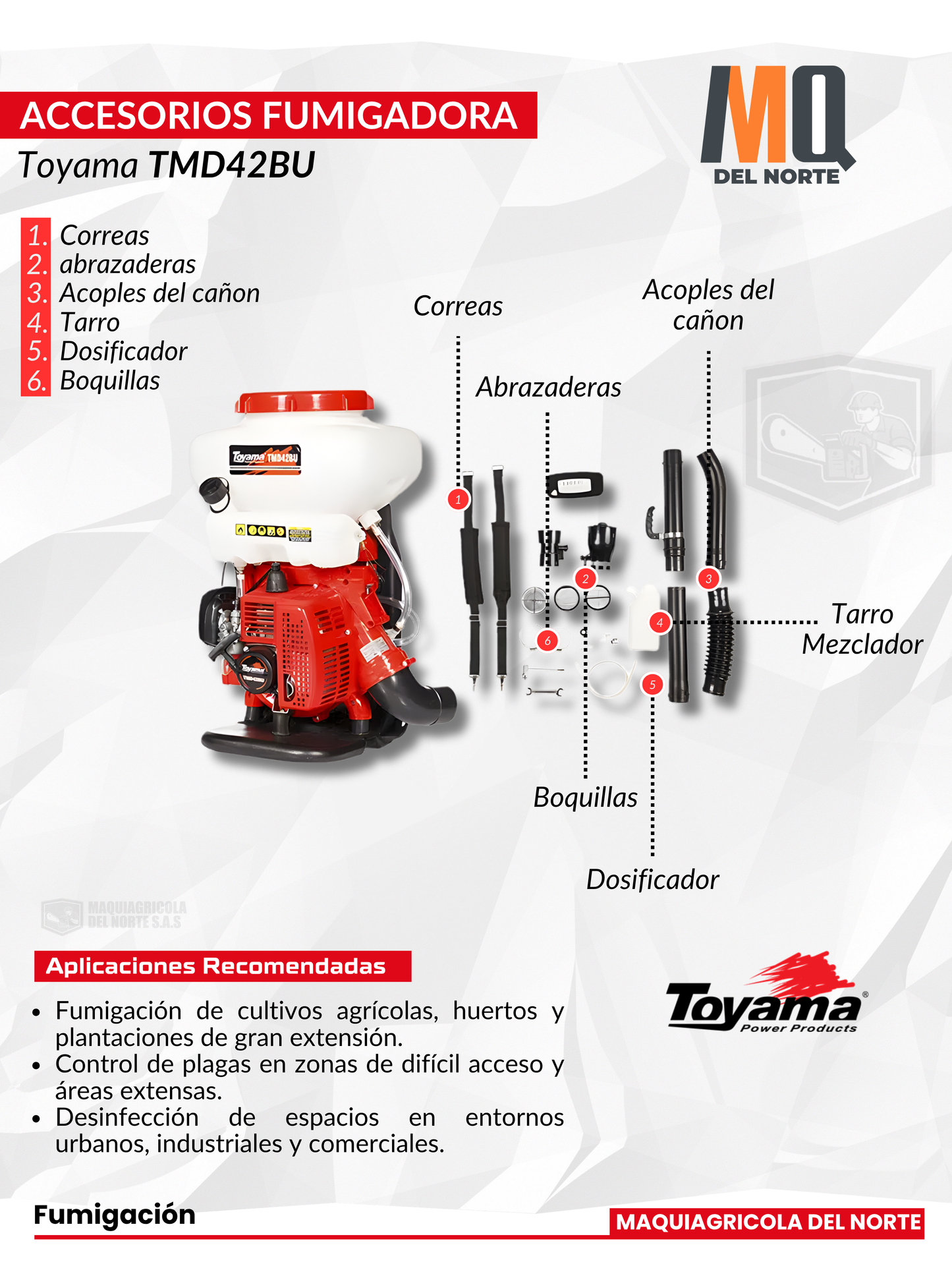FUMIGADORA TOYAMA - TMD42BU