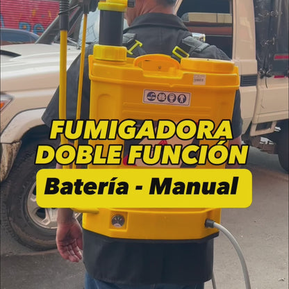 Fumigadora De Espalda Alterman Doble Función (Baterí­a- Manual) 16 Litros, Xkes16L.
